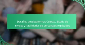 Desafíos de plataformas Celeste, diseño de niveles y habilidades de personajes explicados
