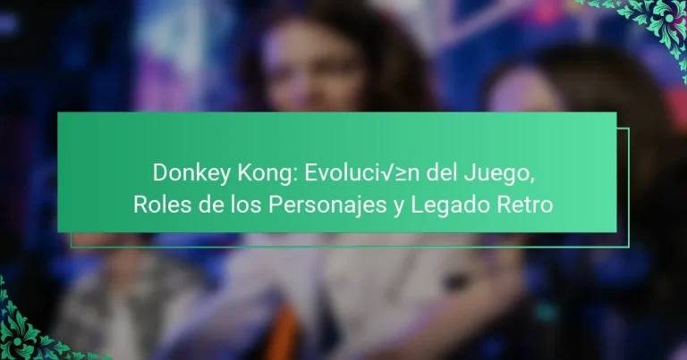 Donkey Kong: Evolución del Juego, Roles de los Personajes y Legado Retro