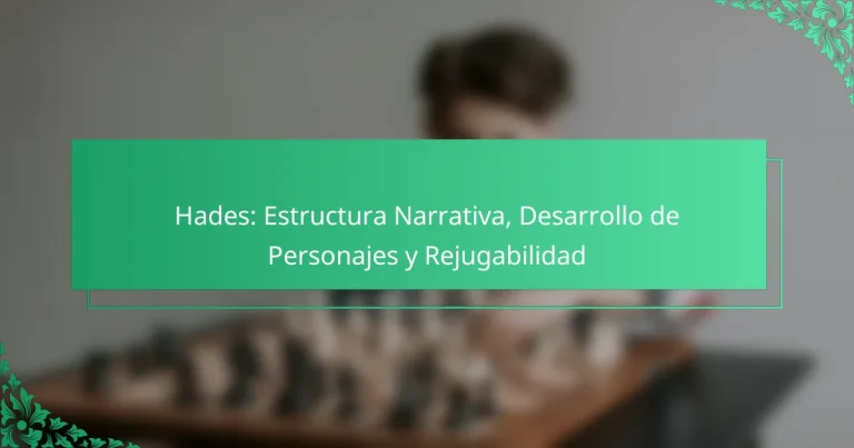 Hades: Estructura Narrativa, Desarrollo de Personajes y Rejugabilidad