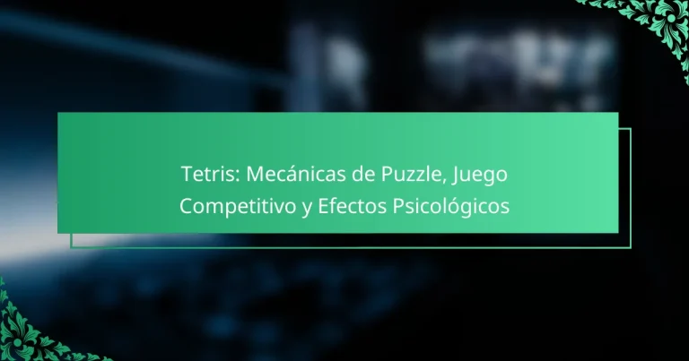 Tetris: Mecánicas de Puzzle, Juego Competitivo y Efectos Psicológicos
